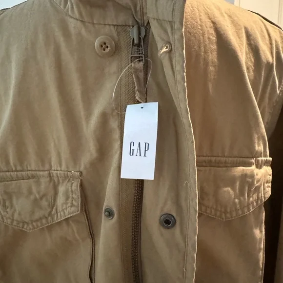 GAP Men's Brown Military Jacket - Picture 2 of 7